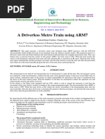 A Driverless Metro Train Using ARM