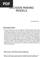 Decision Making Models