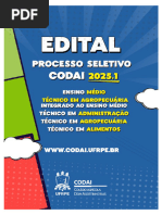 Edital Seleção Codai 2025.1