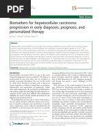 Biomarkers For Hepatocellular Carcinoma: Progression in Early Diagnosis, Prognosis, and Personalized Therapy