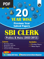 20 SBI Clerk Prelims & Mains Previous Year Solved Papers