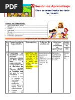 1° Sesión Día 2 Rel Dios Se Manifiesta en Todo Lo Creado Unidad 5 Semana 4