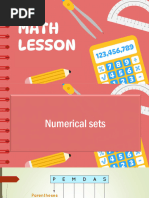 Numerical Sets Proportion and Ratio