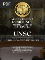 Resilience: Manav Rachna Model United Nations 4.0