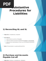 Substantive Procedures For Liabilities