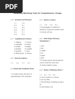 Vocabulary Workshop Orange 답지