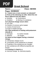 Seven Class Science