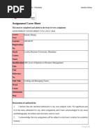 Leading & Managing Assignment