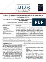 A Study On The Production and Distribution of Plant Based Meat Alternatives