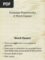 Word Classes