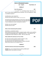 STD 10 Test Paper Unit 4