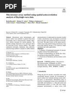 Microtremor Array Method Using Spatial Autocorrelation Analysis of Rayleigh Wave Data