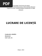 Model Lucrare de Licenta Universitatea Transilvania Din Brașov