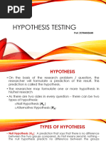 Hypothesis Testing