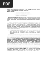 Memorial Embargo y Comision Instruida