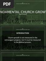 Fundamental Church Growth