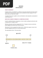 Memory Managemnet and Virtual Memeory Notes