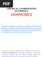 Chemical Coordination in Animals