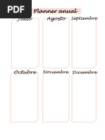 2da Parte Se Imprime 1 Sola Vez Al Año A4 (PLANNER ANUAL, CALENDARIO)