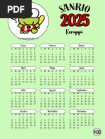 Calendario 2025 Keroppi