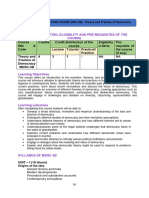 Theory and Practice of Democracy Syllabus 