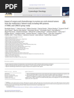 Impact of Surgery and Chemotherapy Inovarian Sexcord-Stromal Tumors From The Multicentric