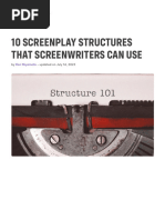 10 Screenplay Structures That Screenwriters Can Use - ScreenCraft