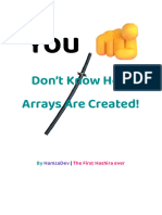 You? Don't Know How Arrays Are Created!