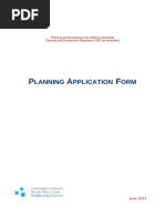 Planning Application Form June 2023