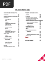 Pre-Flight Briefing Guide
