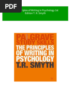 Buy Ebook The Principles of Writing in Psychology 1st Edition T. R. Smyth Cheap Price