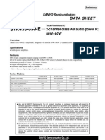 STK433-090-E: 2-Channel Class AB Audio Power IC, 80W+80W