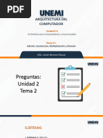 Presentacion Unidad 3 Tema 1 Arquitectura Del Computador