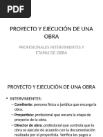 Proyecto y Ejecución de Una Obra