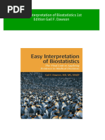 (Ebooks PDF) Download Easy Interpretation of Biostatistics 1st Edition Gail F. Dawson Full Chapters