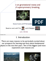 Shamit Kachru - A Comment On Gravitational Waves and The Scale of Supersymmetry Breaking