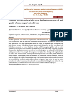 Effect of Bio and Mineral Nitrogen Fertilization On Growth and Quality of Some Sugar Beet Cultivars