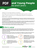 Vaping and Young People - For Parents