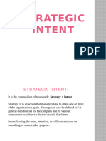 UNIT 1 Strategic Intent