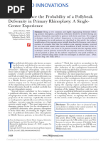 How To Reduce The Probability of A Pollybeak Deformity in Primary Rhinoplasty - A Single-Center Experience