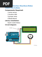 Heartbeat Sensor With Arduino