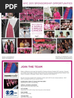 Komen Greater Nyc 2011 Sponsorship Opportunities: Make A Difference Reap The Benefits