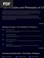 The Principles and Philosophy of Life