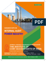 Guidance Note On Internal Audit of Power Sector