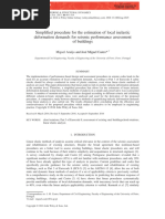 Simplified Procedure For The Estimation of Local Inelastic Deformation Demands For Seismic Performance Assessment of Buildings