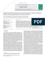 2011 - An Efficient Route For The Preparation of Activated Carbon Supported Ruthenium