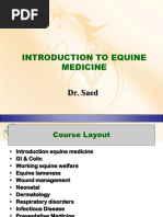 Introduction To Equine Medicine