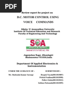 D.C Motor Control Using Voice Commands