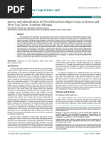 Survey and Identification of Weed Flora From Major Crops at Borana and West Guji Zones Southern Ethiopia