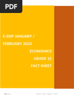 Economics Fact Sheet - Notes MacroEconomics